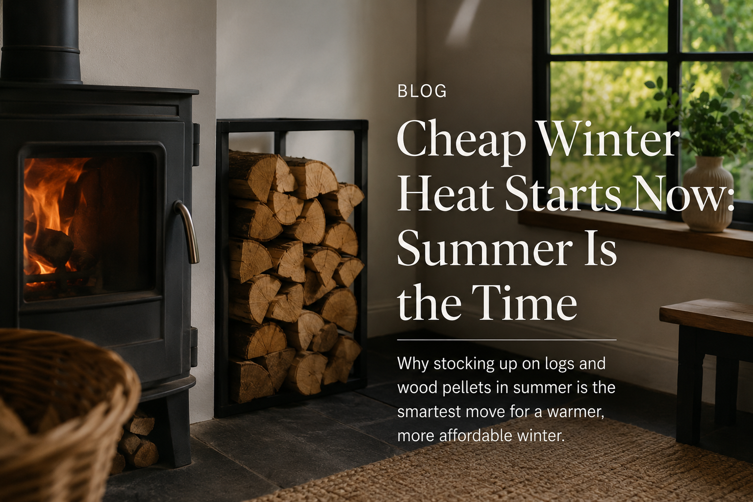 Cheap Winter Heat Starts Now: Why Summer Is the Best Time to Buy Your Logs and Wood Pellets